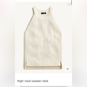 J. Crew High Neck Sweater Tank. NWT